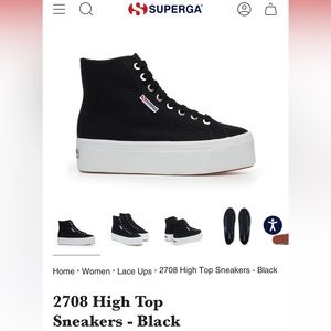 EUC Superga High Top Sneakers